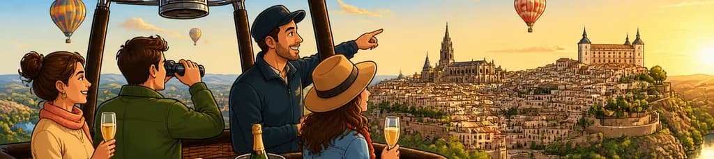 Vuelo en Globo Aerostático sobre Toledo con Desayuno y Cava