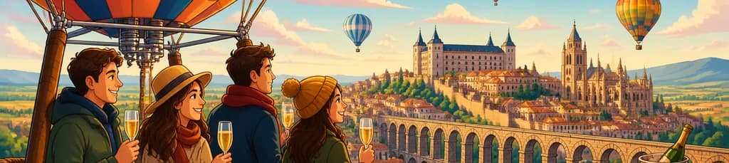 Vuelo en Globo Aerostático sobre Segovia con Desayuno y Cava