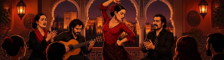 Espectáculo de Flamenco en Tablao La Alboreá Granada