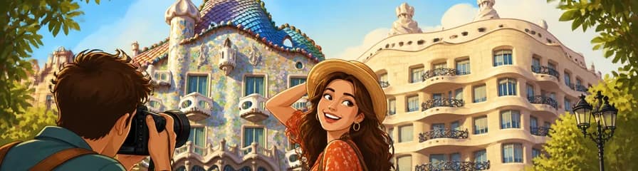 Sesión fotográfica profesional en Barcelona: Casa Batlló y Casa Milà
