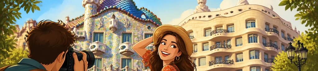 Sesión fotográfica profesional en Barcelona: Casa Batlló y Casa Milà