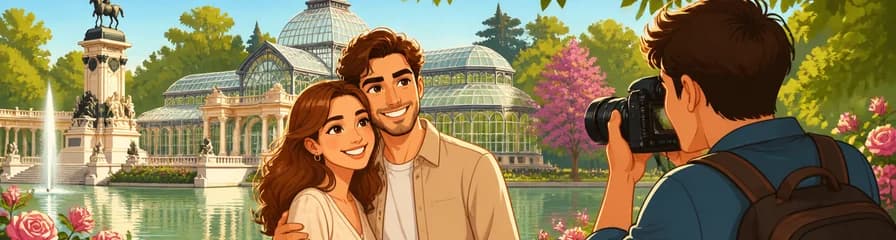 Sesión de fotos privada en el Parque del Retiro de Madrid