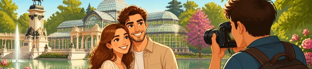 Sesión de fotos privada en el Parque del Retiro de Madrid