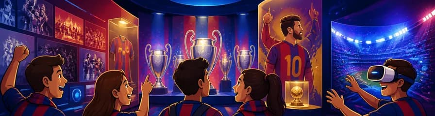 Visita inmersiva y experiencia de ensueño virtual en el Museo del FC Barcelona