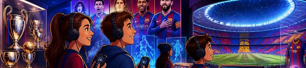 Museo del FC Barcelona: Entrada Flexible al Barça Immersive Tour con Audioguía
