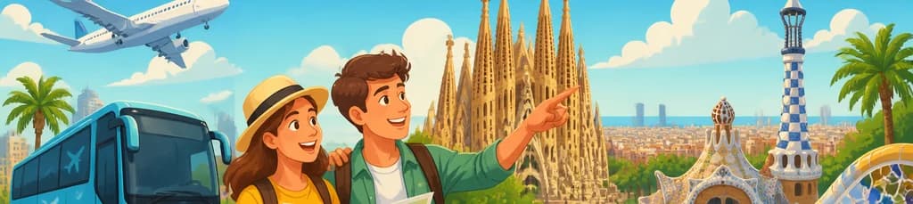 Transporte en Aerobús desde el aeropuerto, Sagrada Familia y Park Güell