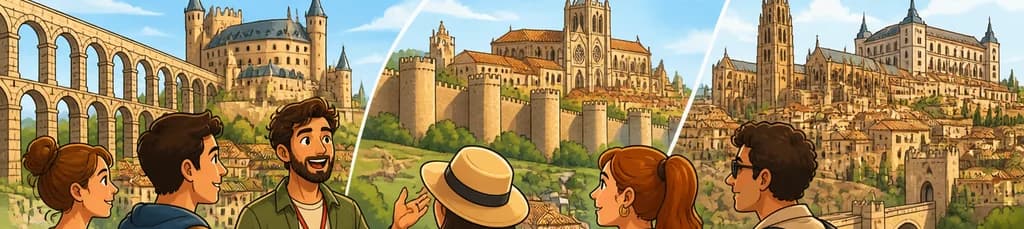 Excursión guiada desde Madrid a Segovia, Ávila y Toledo