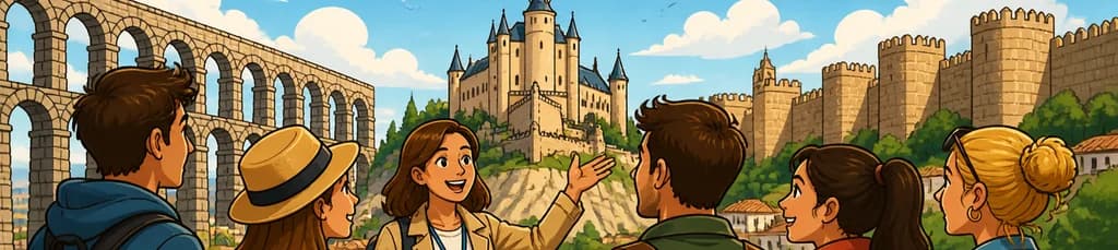 Tour guiado a pie por Segovia y Ávila desde Madrid