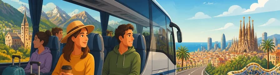 Traslado en autobús solo de ida de Andorra la Vella a Barcelona