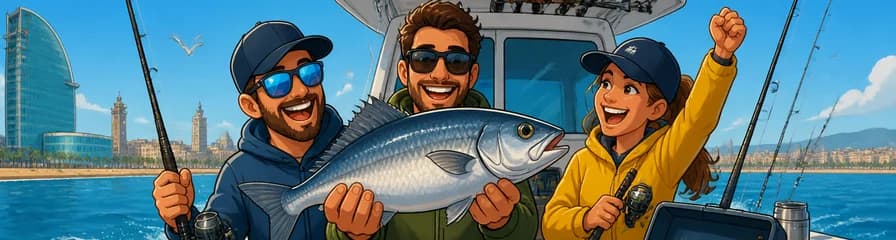 Paquete de experiencia de pesca con todo incluido en Barcelona