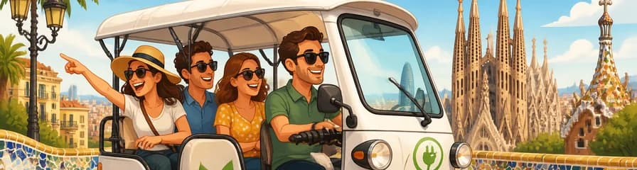 Recorrido de 4 horas por Barcelona en Tuk Tuk Eléctrico