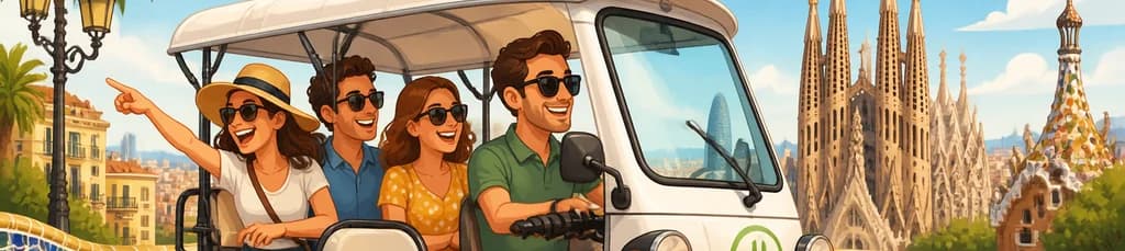 Recorrido de 4 horas por Barcelona en Tuk Tuk Eléctrico
