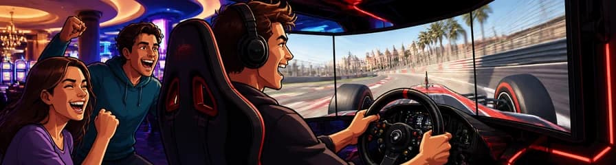 Simulador de Carreras de Coches en Casino Barcelona