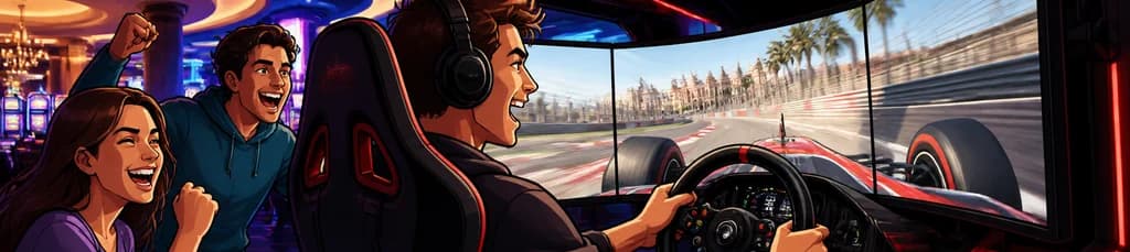Simulador de Carreras de Coches en Casino Barcelona