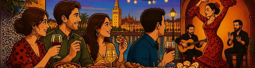 Tour gastronómico guiado por Sevilla con espectáculo de flamenco