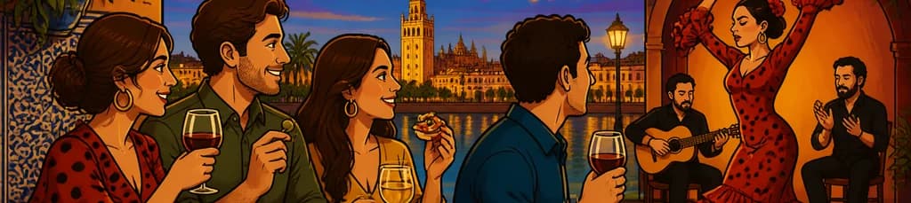 Tour gastronómico guiado por Sevilla con espectáculo de flamenco