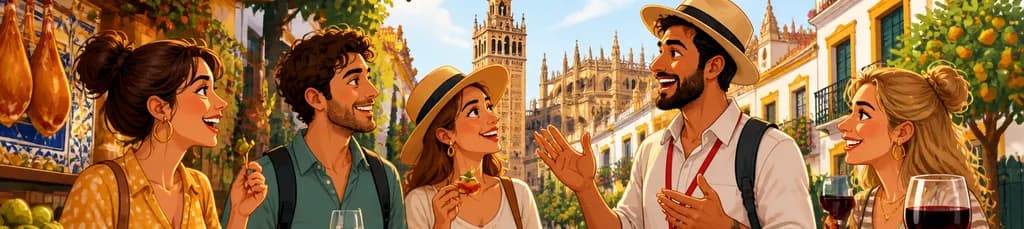 Recorrido gastronómico guiado por Sevilla en grupo reducido