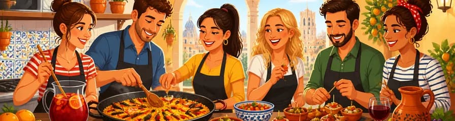 Clase de cocina en Valencia: Paella, tapas y sangría