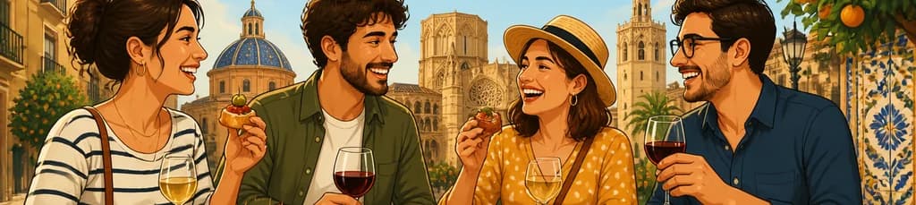 Recorrido de Tapas y Bebidas por Valencia