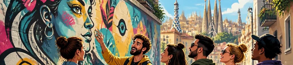 Recorrido por el arte callejero de Barcelona en grupo reducido