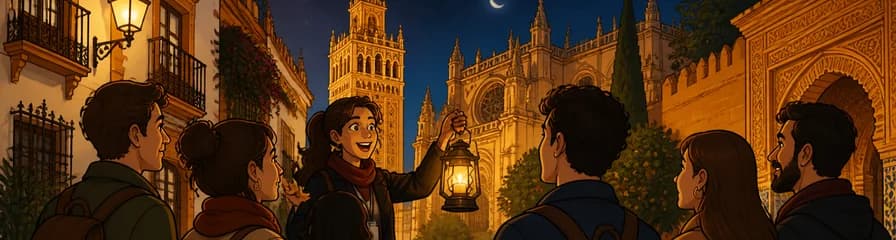 Tour histórico guiado al anochecer por Sevilla