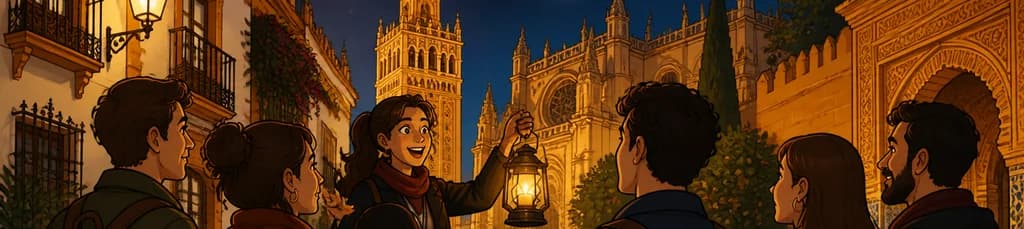 Tour histórico guiado al anochecer por Sevilla