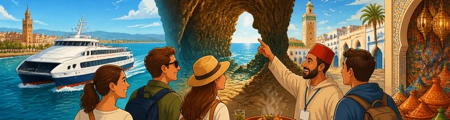 Excursión Guiada de un Día a Tánger desde Sevilla con Ferry y Almuerzo Incluidos