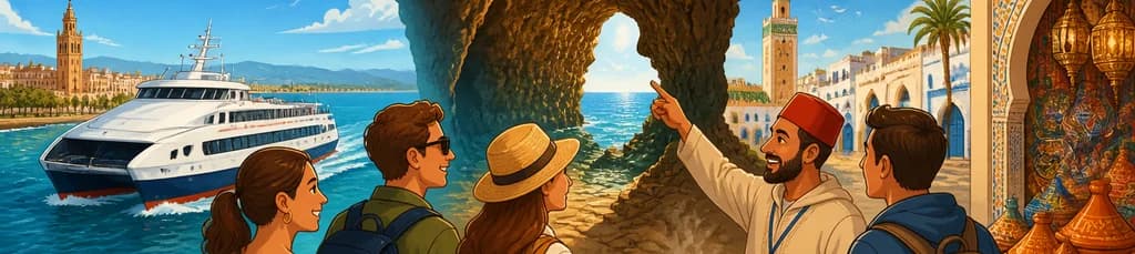 Excursión Guiada de un Día a Tánger desde Sevilla con Ferry y Almuerzo Incluidos