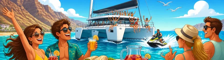 Crucero en Catamarán Afrikat por Gran Canaria