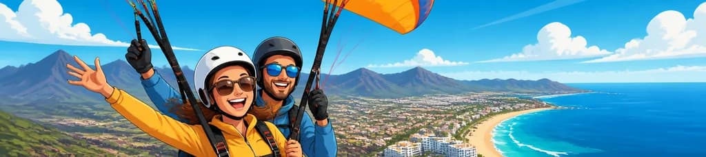 Vuelo en parapente sobre Costa Adeje: una experiencia inolvidable