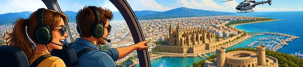 Recorrido aéreo por la ciudad de Palma