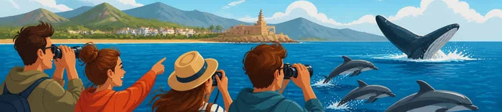 Excursión de avistamiento de delfines y ballenas en Tarifa desde Sevilla