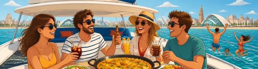 Crucero en Catamarán por Valencia con Paella y Bebida Incluida