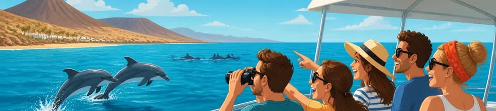 Crucero de 1,5 horas para avistar delfines en Fuerteventura con recogida en el hotel
