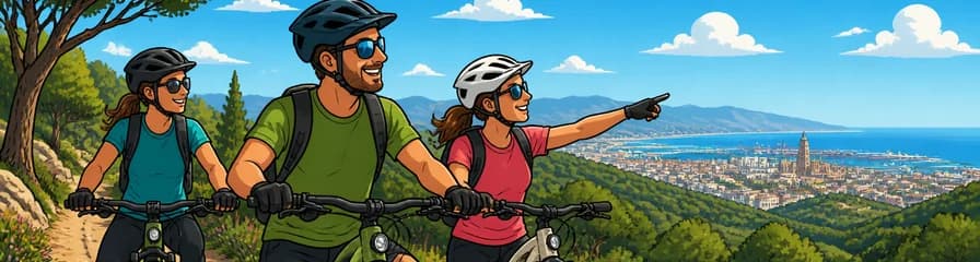 Tour guiado en bicicleta eléctrica Fat Bike por Málaga