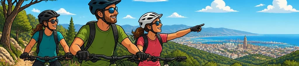 Tour guiado en bicicleta eléctrica Fat Bike por Málaga