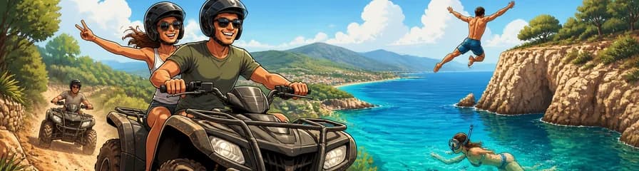 Recorrido Guiado en Quad por Mallorca: Excursión con Snorkel y Salto de Acantilado