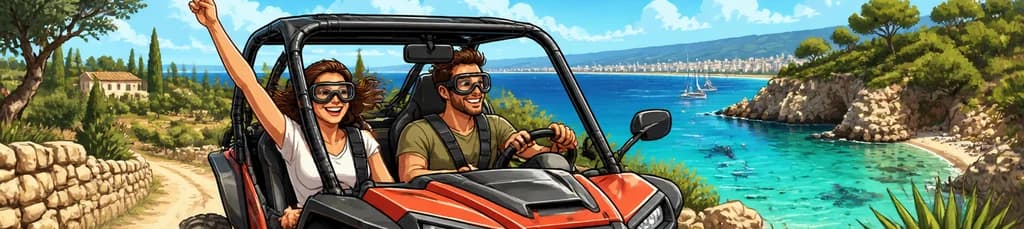 Tour en buggy por Palma de Mallorca con parada opcional para nadar