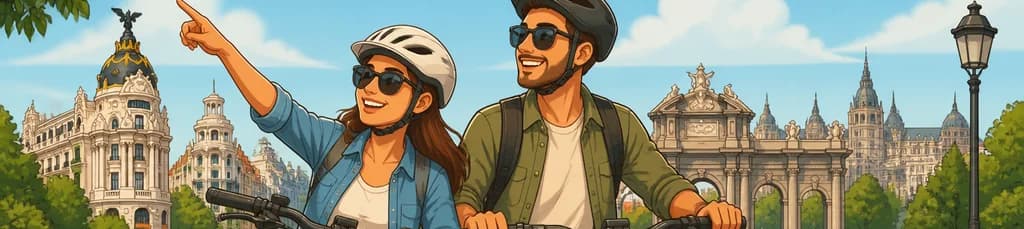 Recorrido privado en bicicleta eléctrica por Madrid