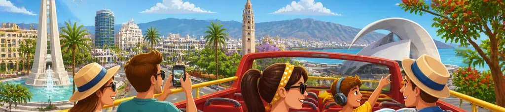 Recorrido en autobús turístico de 24 o 48 horas por Santa Cruz de Tenerife