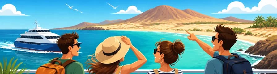 Excursión de ida y vuelta a Fuerteventura en ferry desde Lanzarote con traslados incluidos