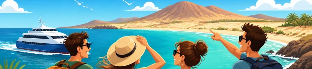 Excursión de ida y vuelta a Fuerteventura en ferry desde Lanzarote con traslados incluidos
