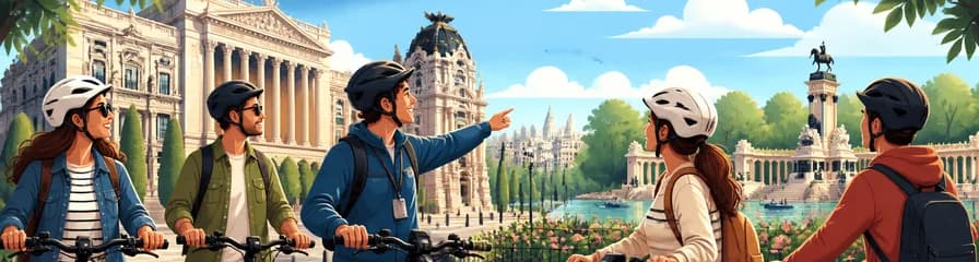 Recorrido guiado en bicicleta eléctrica por el Triángulo de Oro del Arte y el Parque del Retiro en Madrid