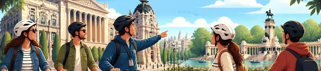 Recorrido guiado en bicicleta eléctrica por el Triángulo de Oro del Arte y el Parque del Retiro en Madrid