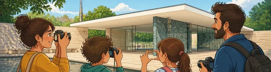 Entrada al Pabellón Mies van der Rohe y taller familiar 'Mira, encuadra, haz clic'