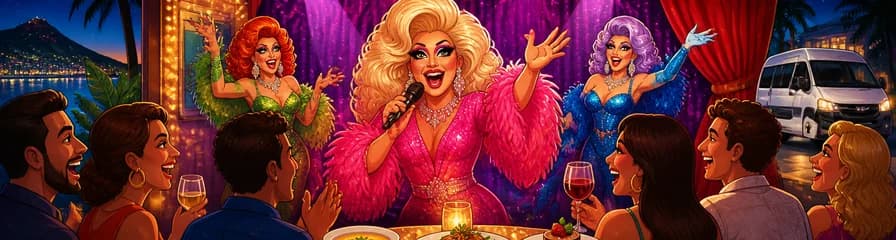 Experimenta el Drag Show de Music Hall Tavern Gran Canaria con cena de 3 platos y traslado opcional