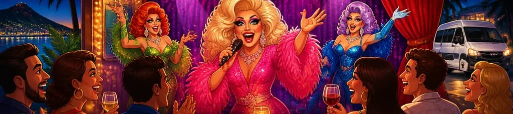 Experimenta el Drag Show de Music Hall Tavern Gran Canaria con cena de 3 platos y traslado opcional