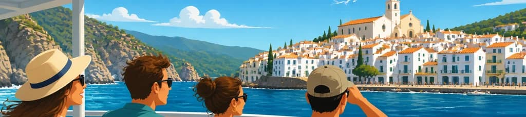 Excursión en barco a Cadaqués con salida desde Roses