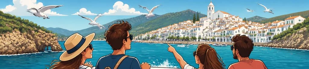 Excursión en barco a Cadaqués con salida desde Roses