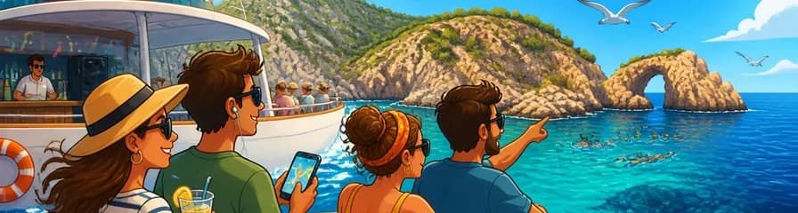 Recorrido en barco por la Costa Brava desde Roses con audioguía y parada para nadar